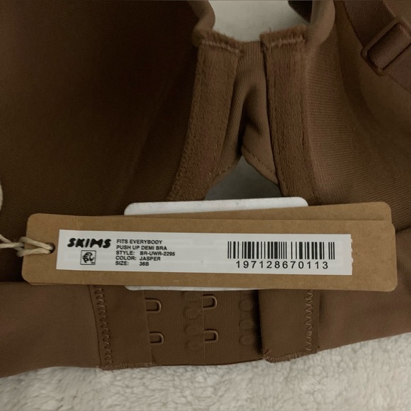 SKIMS Fits Everybody Push Up Demi Bra-JASPER-36B-BNWT - Picture 8 of 8